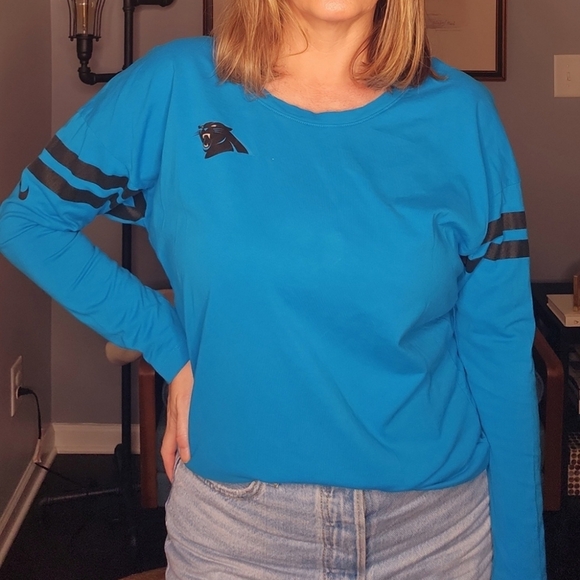 Nike Tops - Nike Women's NFL Team Apparel Carolina Panthers Long Sleeve Shirt